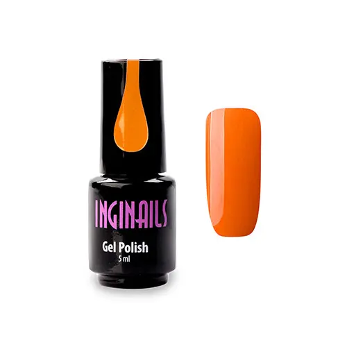 Colour gel polish Inginails - Neon Mandarine 005, 5ml