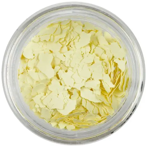 Randomly shaped large confetti - creamy yellow
