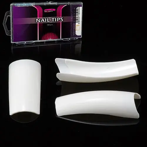 Royal Salon French White, 100pcs box - false nails, mix 1-10