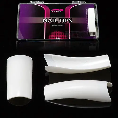 Royal Salon French White, 500pcs box - nail tips Inginails 1-10