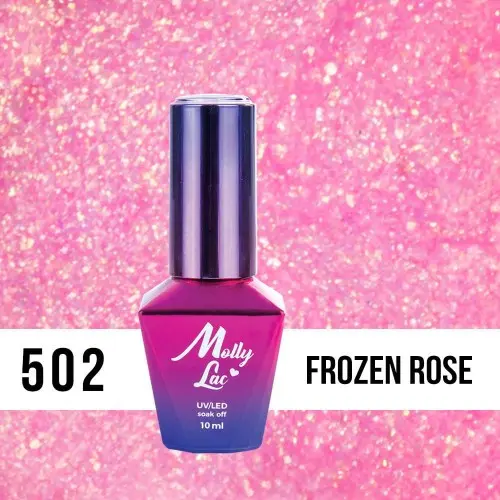 MOLLY LAC UV/LED gel polish Bling It On -  Frozen Rose 502, 10ml
