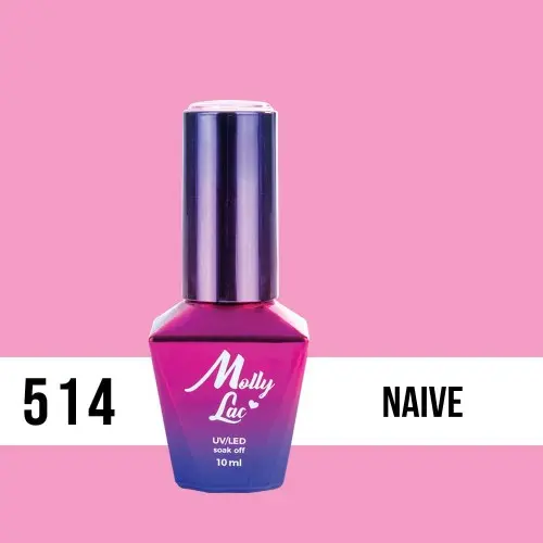 MOLLY LAC UV/LED gel polish Miss Iconic - Naive 514, 10ml