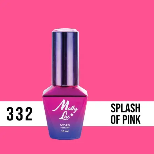 MOLLY LAC UV/LED gel polish Fancy Fashion - Splash Of Pink 332, 10ml