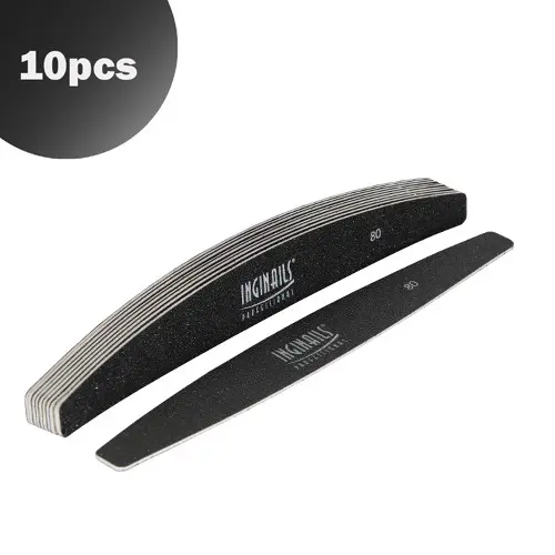 Inginails Professional Replaceable self - adhesive sandpaper for metal file - black strip 80