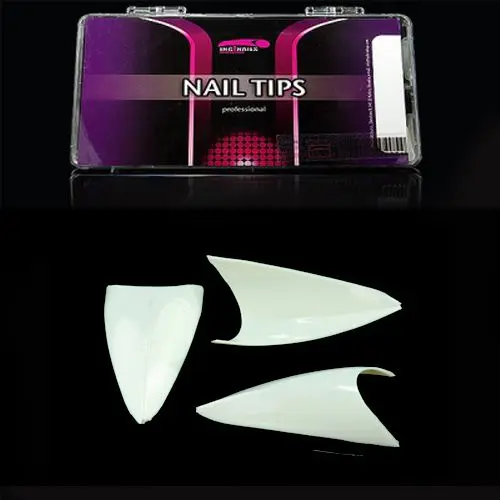 200pcs box of tips Inginails - Stealth French White, mix 1-10
