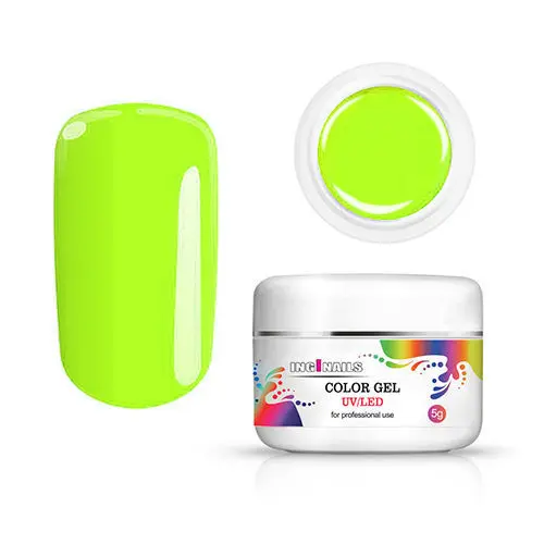 Color gel Inginails UV/LED - Neon Lime Green, 5g