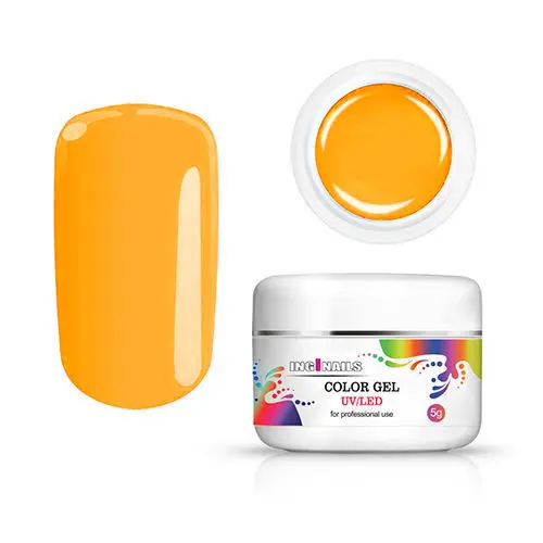 Color gel Inginails UV/LED - Miami Orange, 5g