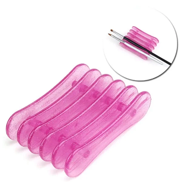 Nail art brushes holder - pink
