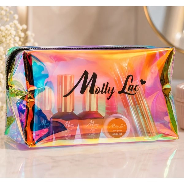 Cosmetic bag - holographic transparent MollyLac