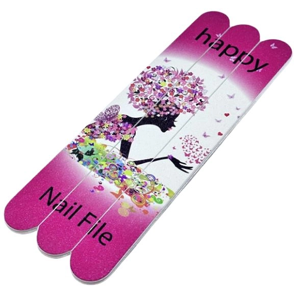 Nail File Set, Grit 180 – Flowers