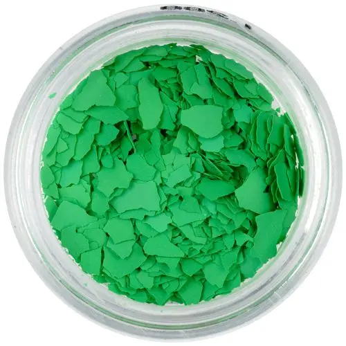 Randomly shaped confetti flakes - green