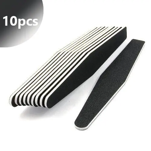 10pcs - Inginails Black nail file, diamond 100/180