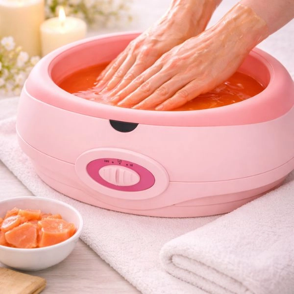 Paraffin bath for hand wrap, pink