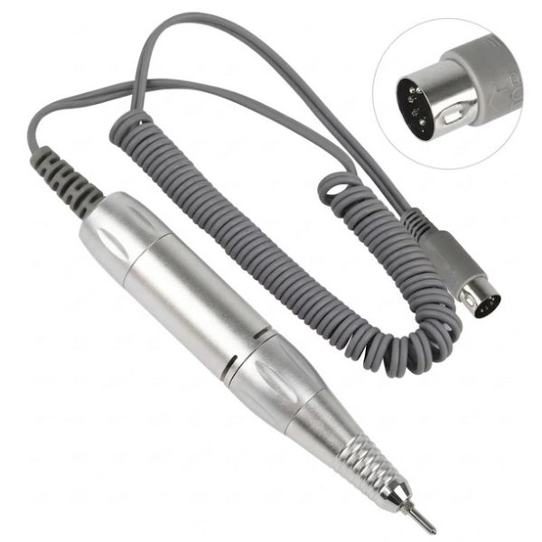 Nail drill replacement handle - silver
