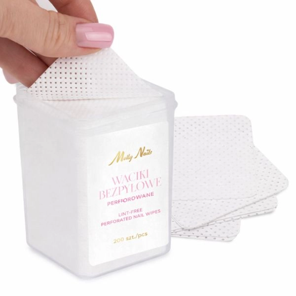 Perforated nail pads - white, 200pcs