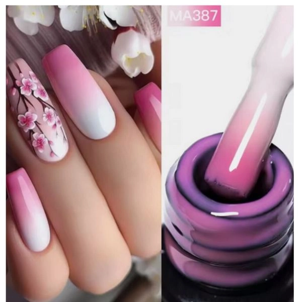 THERMO gel polish – Light Pink/White MA387, 7 ml