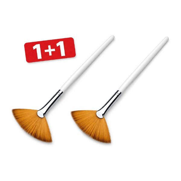 Dust removing nail brush - white - 1+1 FREE