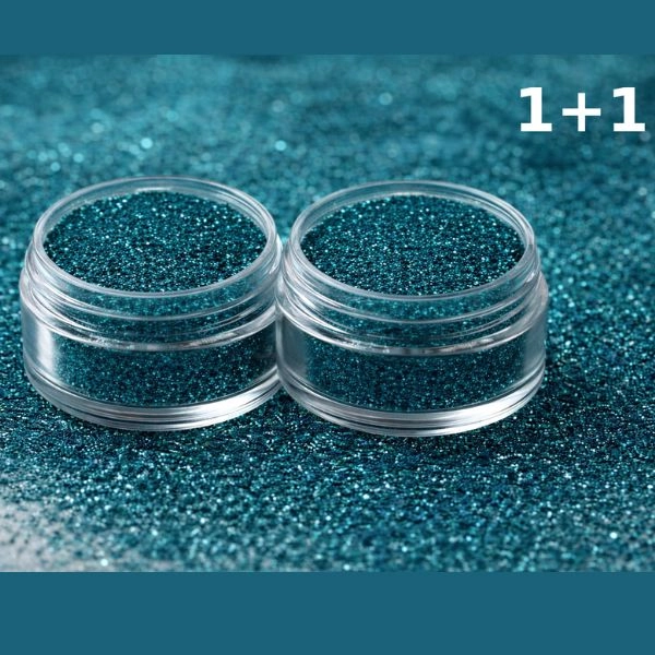 Glitter dust powder – turquoise - 1+1 FREE