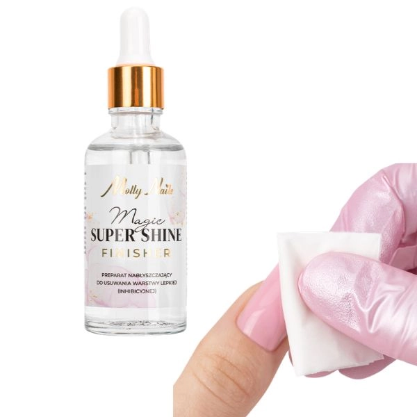 Molly Nails Magic Super Shine Finisher with pipette, 50 ml