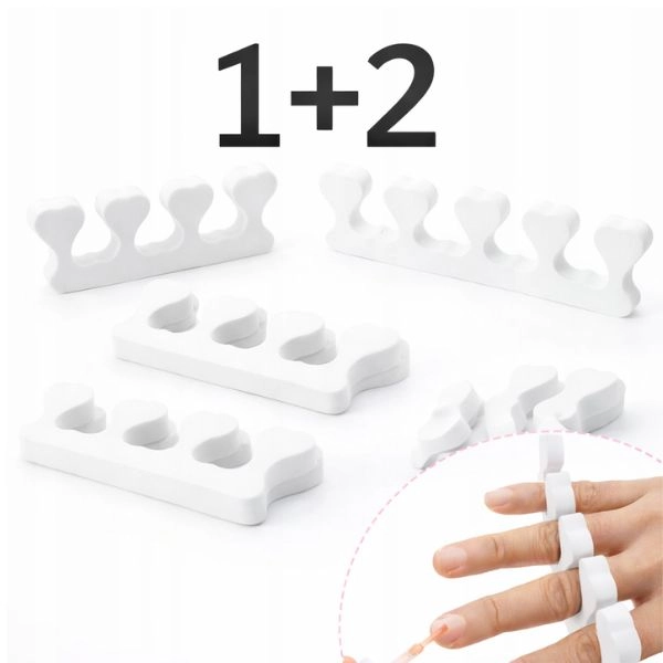 Toe separator - white, 2pcs - 1+2 FREE