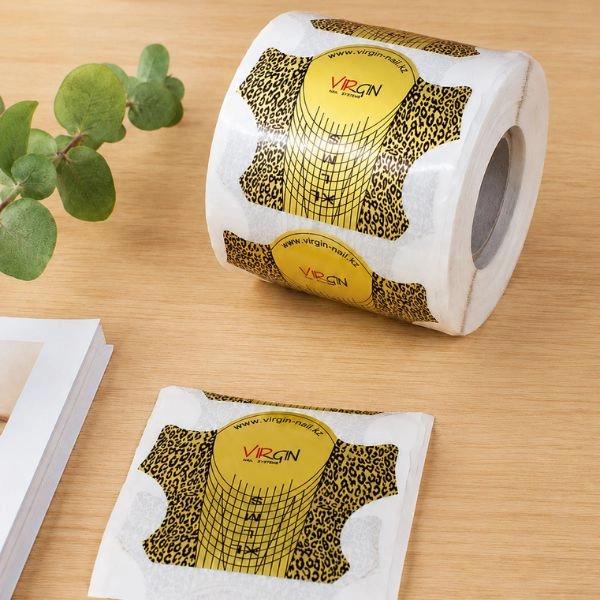Nail templates with gepard  pattern 100pcs