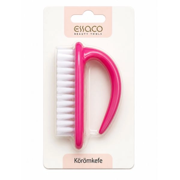 Brush for dusting nails - dark pink