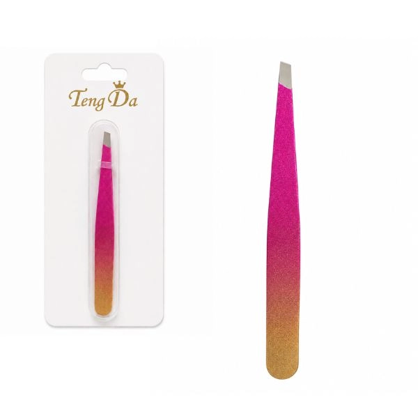 Eyebrow tweezers - pink
