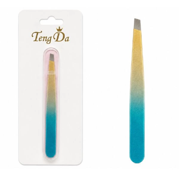 Eyebrow tweezers - turquoise