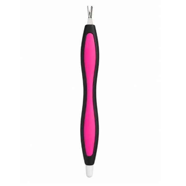 Black trimmer + nail cuticle pusher