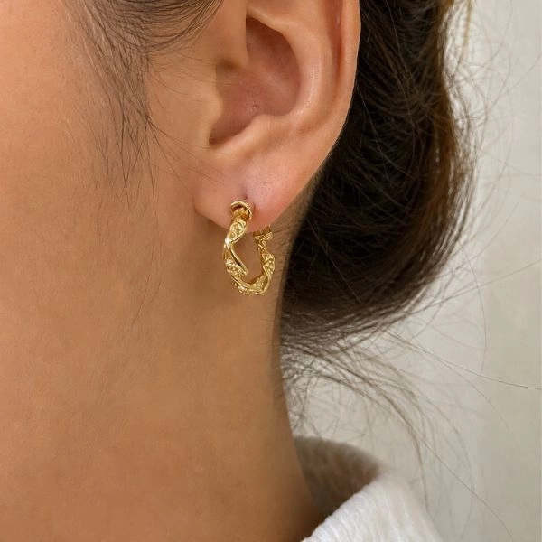 Earrings - semicircles