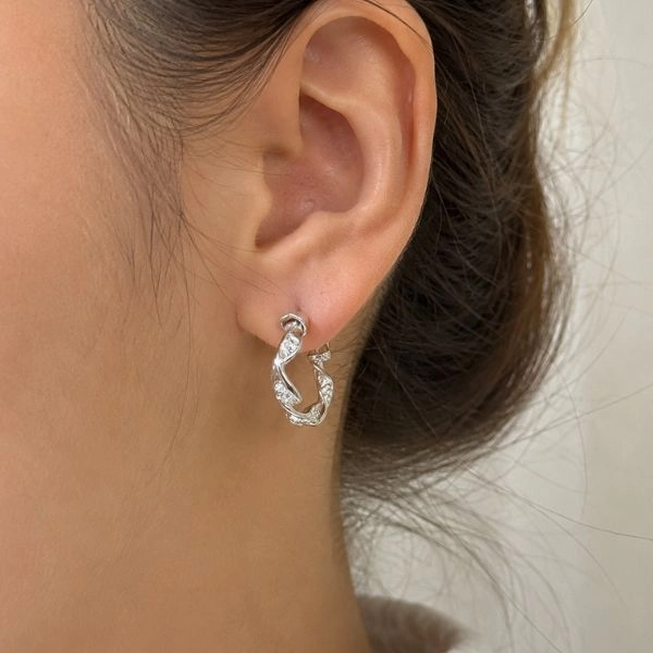 Earrings - semicircles