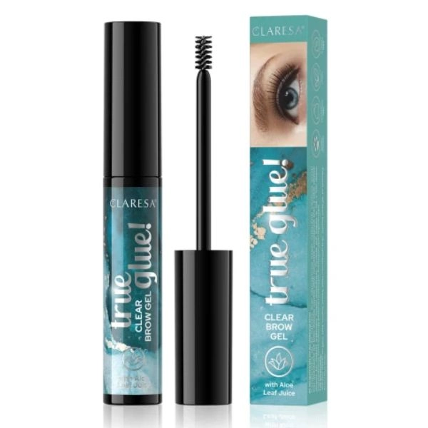 Claresa True Glue Clear 01 – eyebrow gel, 8 ml
