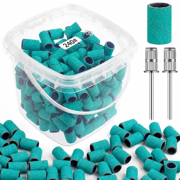 Grinding discs in a box, 200 pcs – grit 240, turquoise