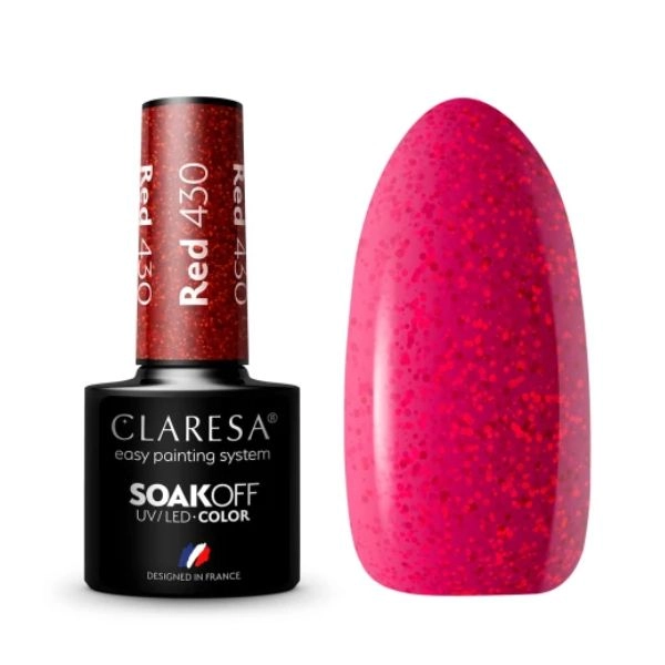Claresa UV/LED Color Soak Off - RED 430, 5g