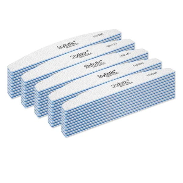 Stylistic Nail File Boat 180/240, 50pcs