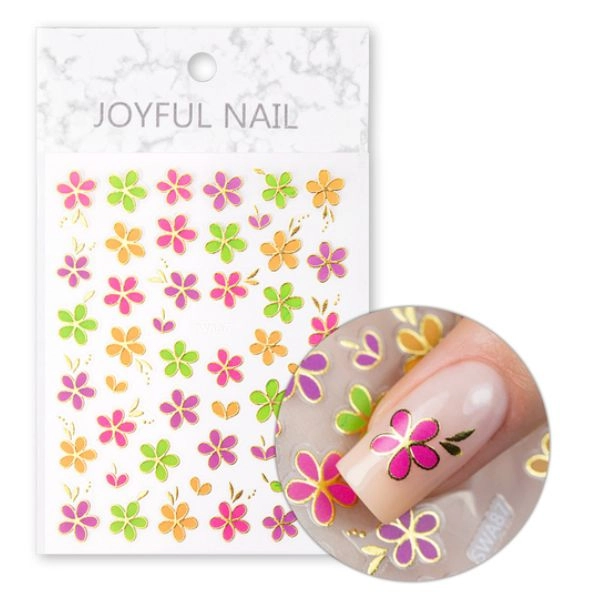 Nail stickers - Flowers  SW-A87