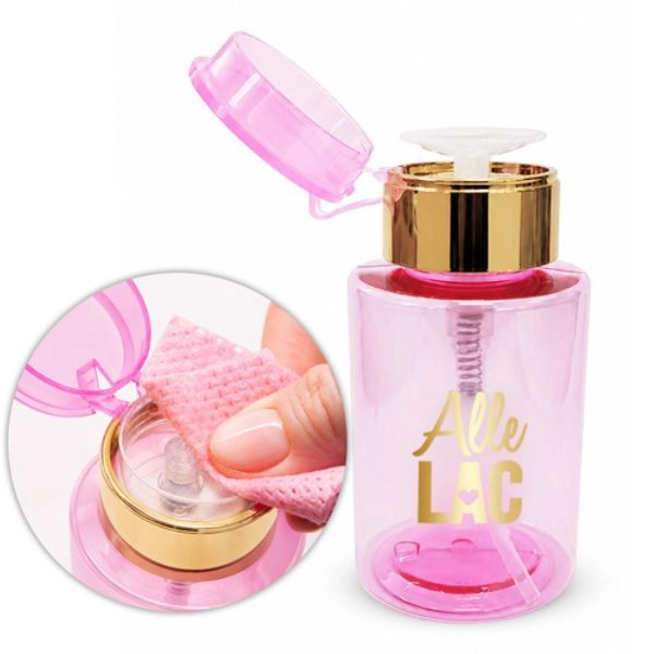 AlleLac Liquid Dispenser with Pump, Pink, 200 ml