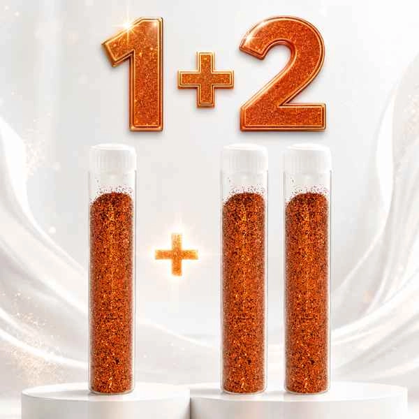 Dark Orange Glitter Powder – 1+2 FREE PROMOTION