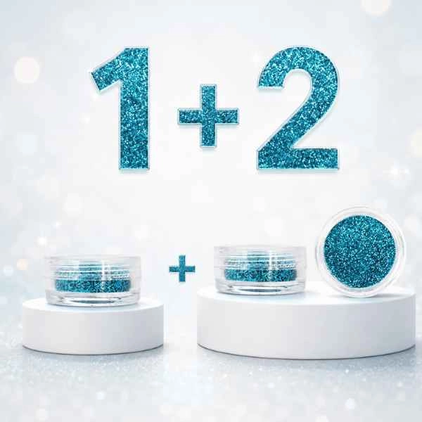 Turquoise Glitter Decorative Powder – 1+2 FREE PROMOTION