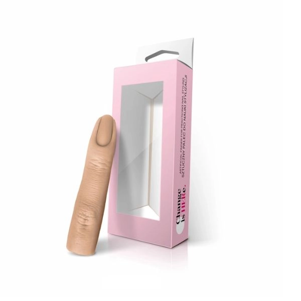 Nail practice finger for nail styling training, 6.5 cm