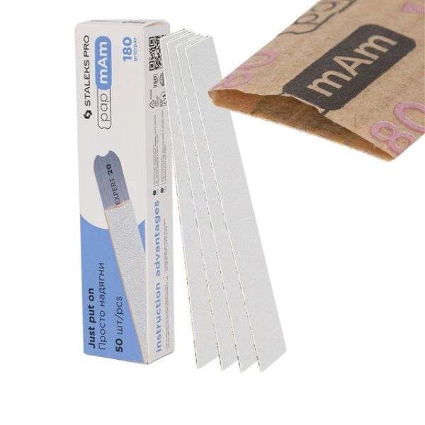 PapmAm Staleks Expert 20 Replacement Files, Grit 180, 50 pcs