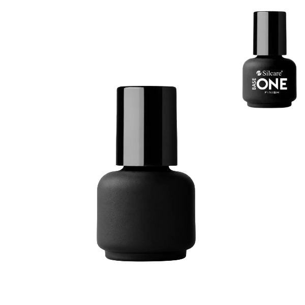 Top gel nail varnish with effusion Silcare – Base One Finish, 15g