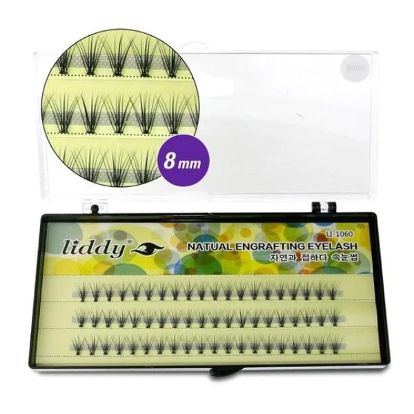 Liddy Individual Cluster Eyelashes – LI 1060, 8 mm