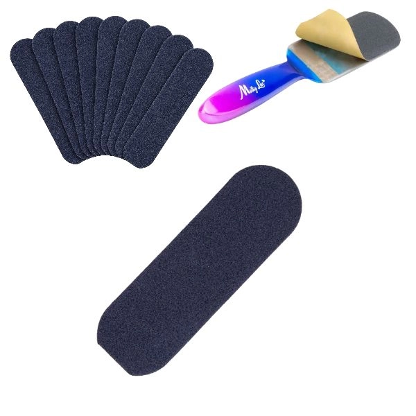 MollyLac Pedicure File Stickers, Grit 100, 10 pcs