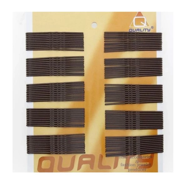 Hair clips, 5.5 cm, 100 pcs - black
