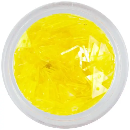 Nail Decorations in Yellow Colour - Triangles