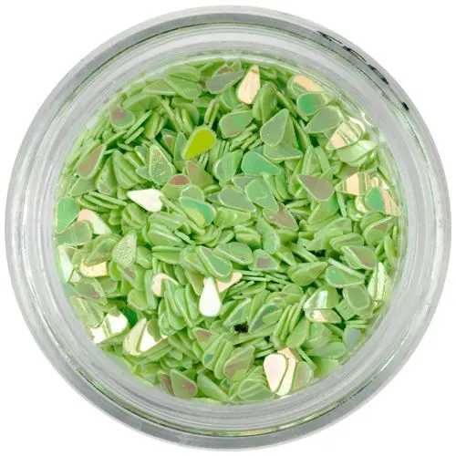 Teardrop confetti – light green