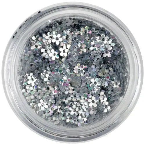 Nail art flowers with hole - hologram