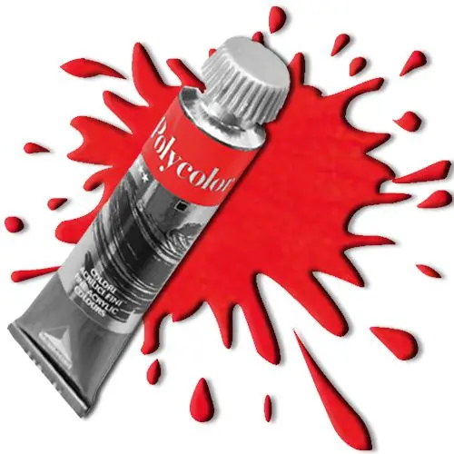 Acrylic colour - Polycolor - 166 Carmine 20ml
