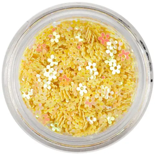 Yellow flowers with hole - colourful reflection